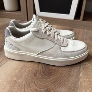Cole Haan Cream Leather Suede Sneakers Men's 8.5 Minimalist